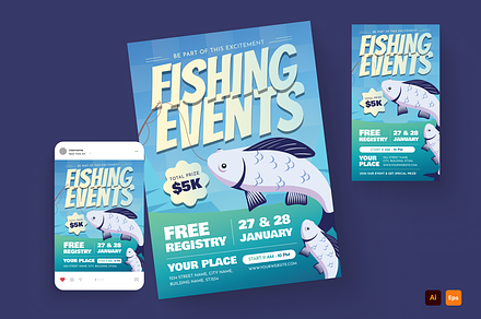 Fishing Event Flyer