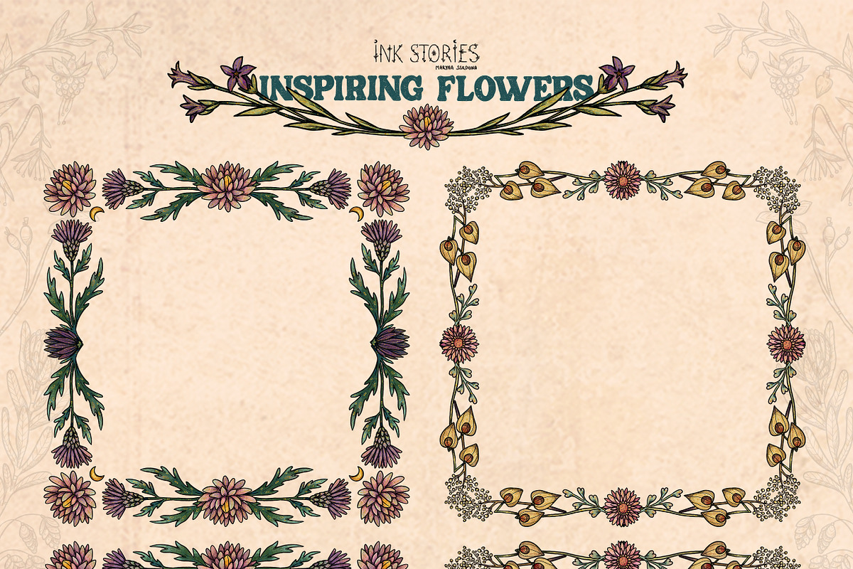 Inspiring Flowers, a Decorative Illustration by Ink Stories (Photo 13 of 21)