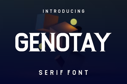 Genotay, a Serif Font by lelevien