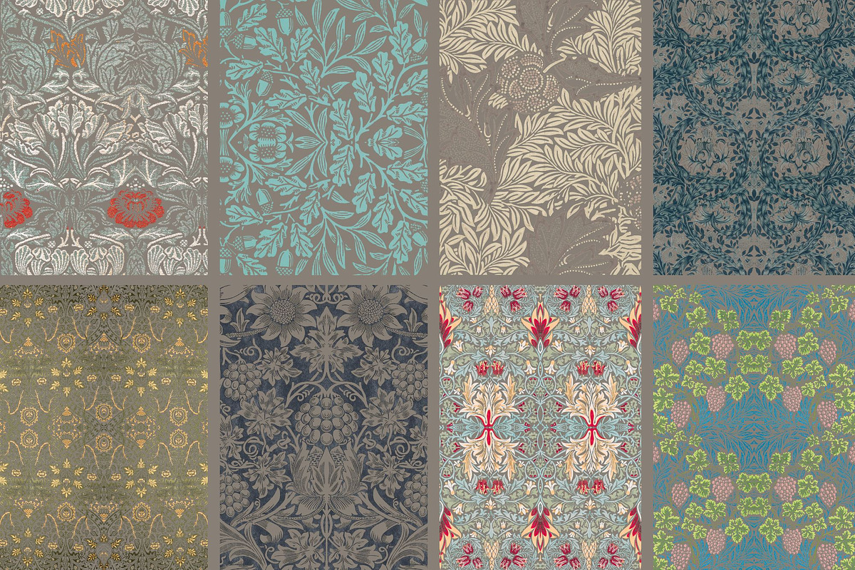 William Morris Seamless Pattern 15, a Pattern Graphic by ARTOZEN DIGITAL (Photo 14 of 15)