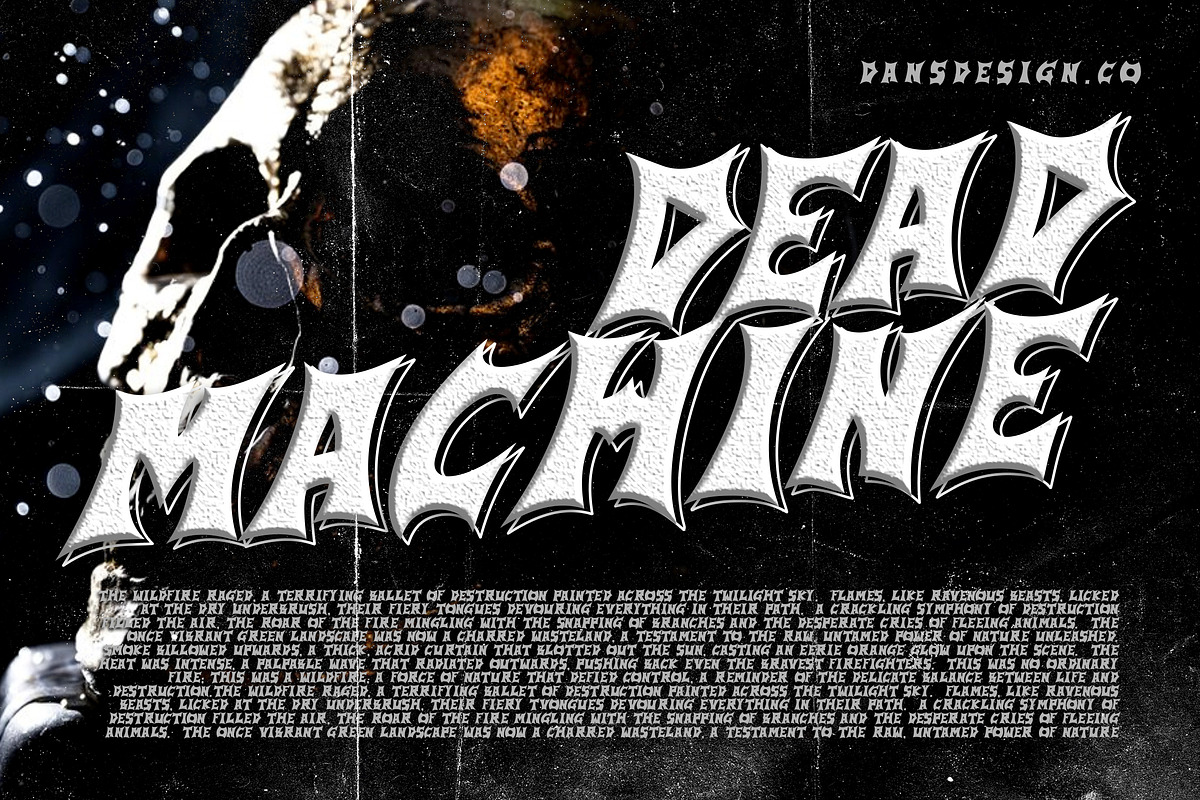 GoldFawn Metal Horror Blackletter, a Blackletter Font by dansdesign (Photo 7 of 12)