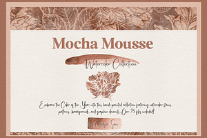 Mocha Mousse Watercolor Collection
