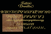 Fallen danilla, a Script Font by BearyType Studio (Thumbnail 7 of 7)
