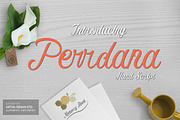 Perdana Hand Script Fonts, a Script Font by Artha Desain (Thumbnail 1 of 10)