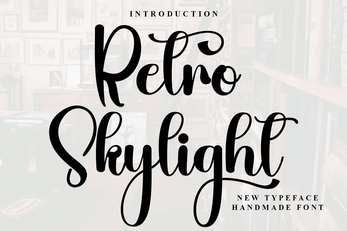 Retro Skylight, a Handwritten Font by InermediaSTUDIO (Photo 1 of 8)