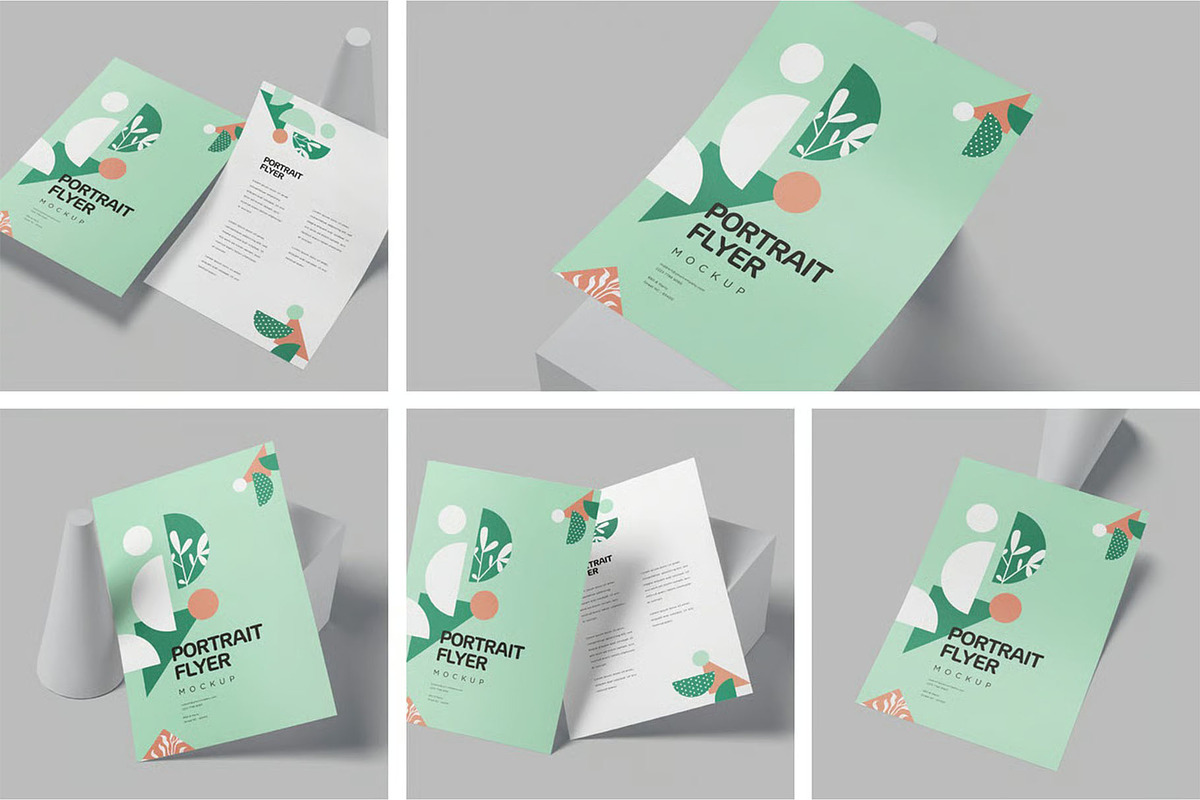 A4-A5-A6 Portrait Flyer Mockup, an Advertising Mockup by megostudi0 (Photo 1 of 7)