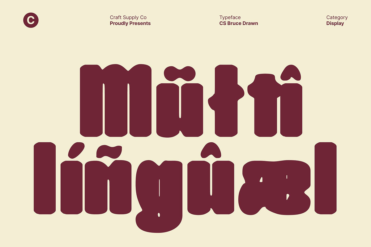 CS Bruce Drawn, a Sans Serif Font by Craft Supply Co. (Photo 6 of 8)