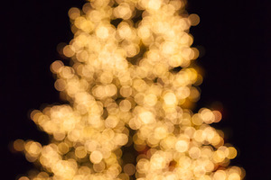 Christmas tree bokeh