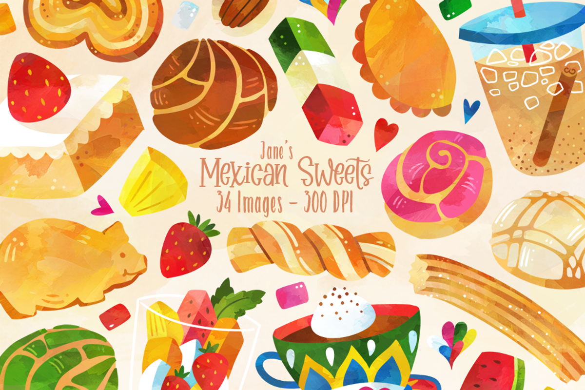 Mexican Sweets Clipart, an Illustration by DigitalArtsi (Photo 1 of 3)