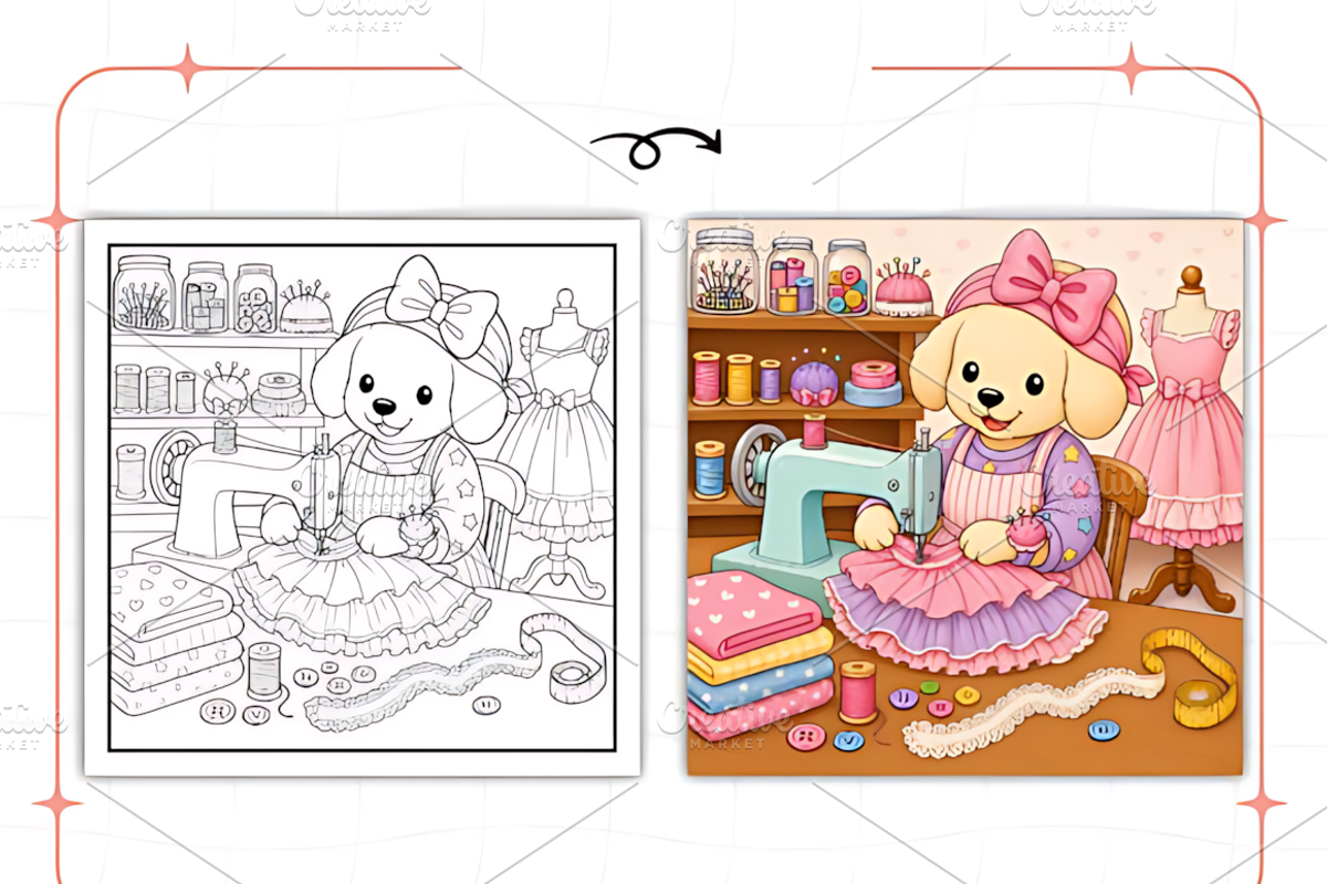Cozy Careers Cute & Comfy Coloring, an Animal Illustration by Design Station (Photo 5 of 8)