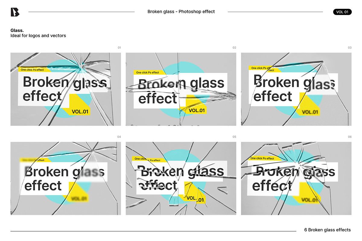 Broken glass effect, a Brushes & More by Bran. (Photo 7 of 9)