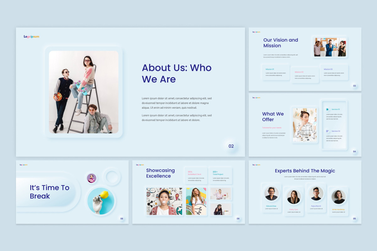 Neumorphism Multipurpose Keynote, a Presentation Template by Antstheme (Photo 2 of 2)