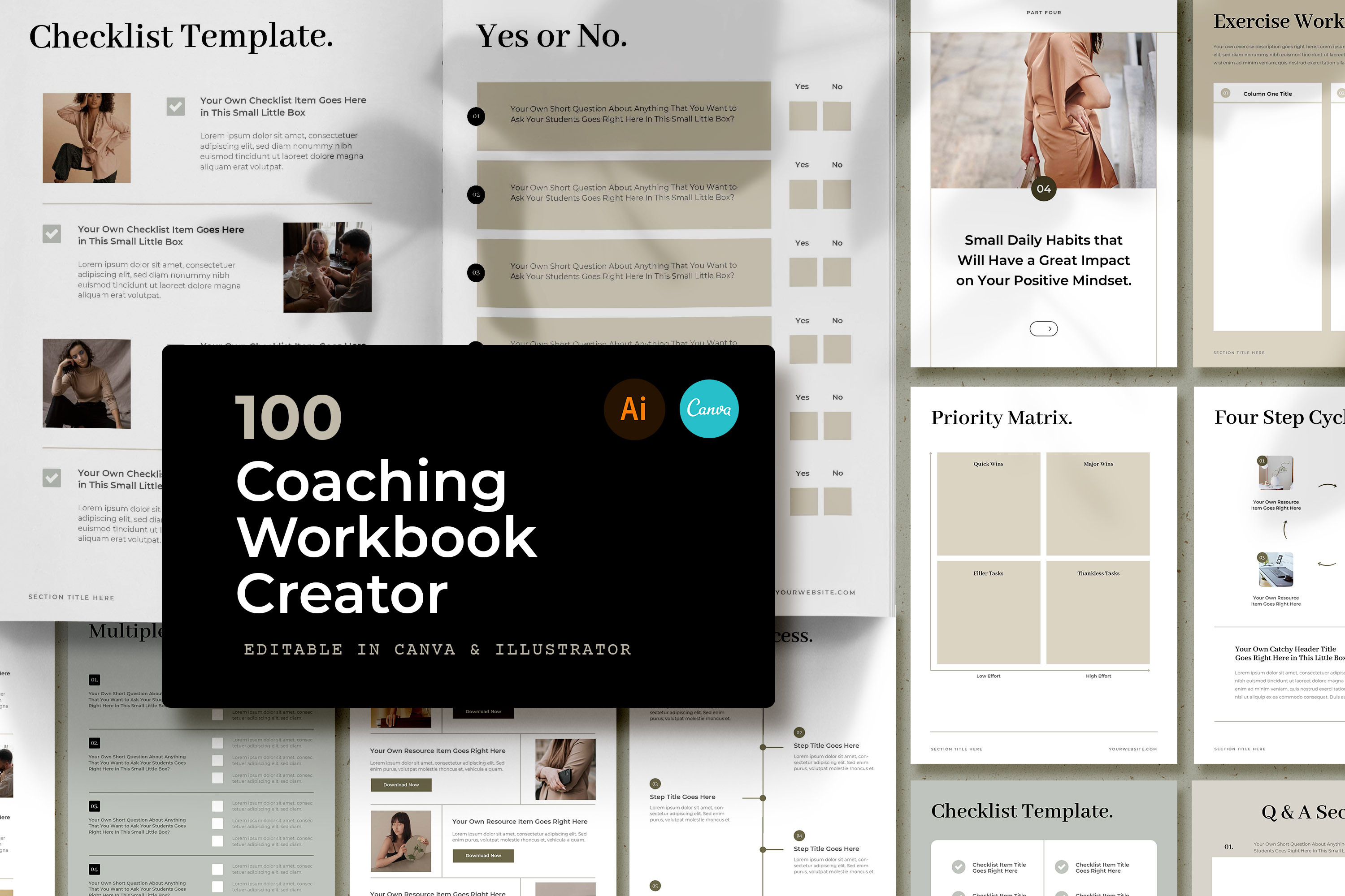 Elegant Coaching Workbook Creator, a Templates & Theme by AndrewPixel