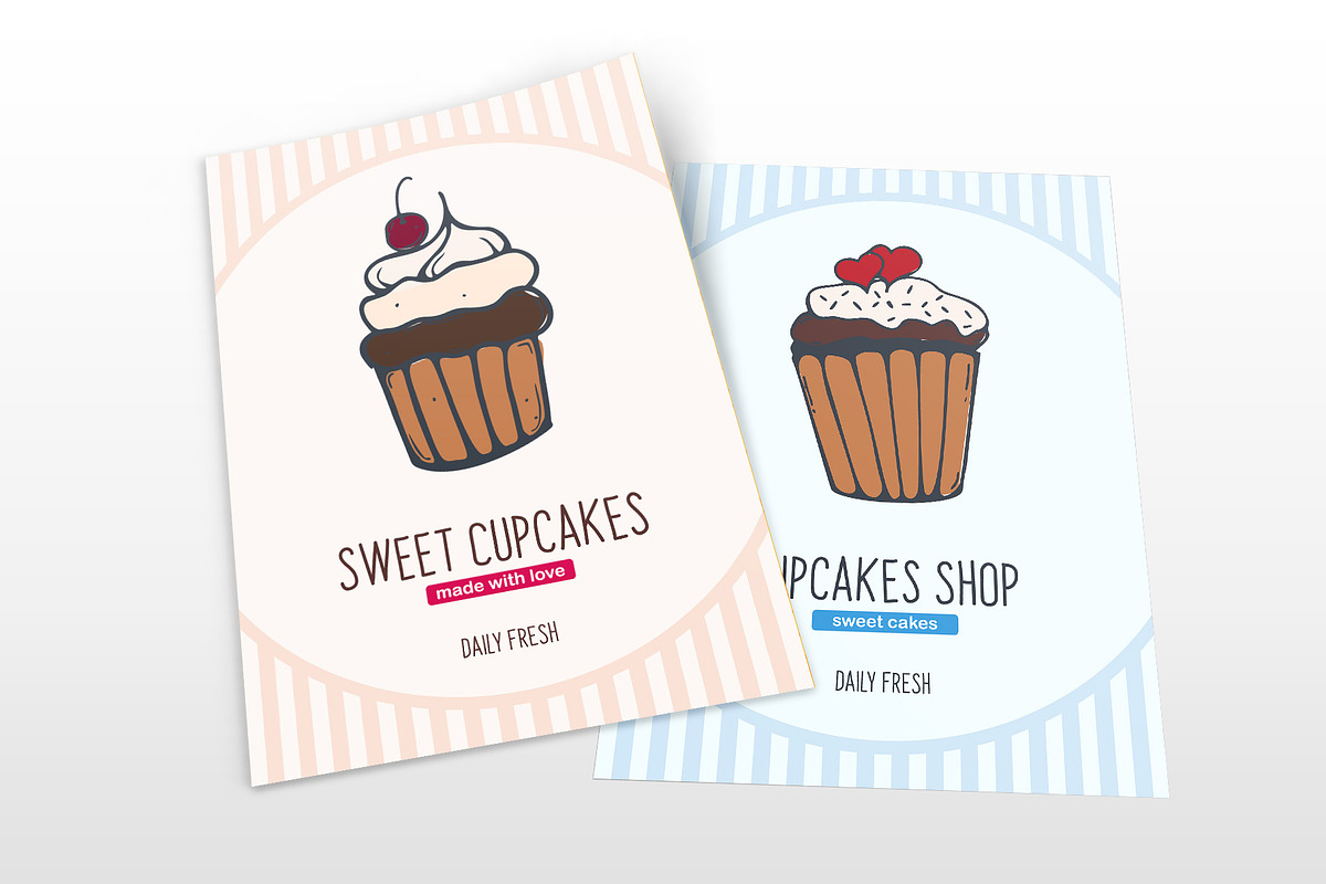 12 Cupcakes Posters, a Poster Template by Leo Edition (Photo 7 of 9)