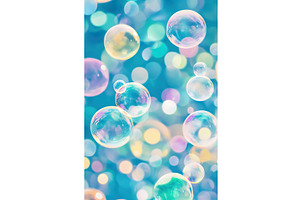 Floating Soap Bubbles with, an Illustration by Lermont51