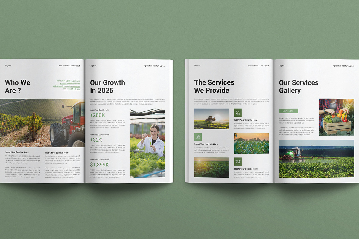 Digital Agriculture Brochure Layout, a Brochure Template by TemplatesForest (Photo 4 of 8)