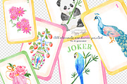 Watercolor Mahjong Tiles Clipart, a Decorative Illustration by TheHappyGiftArt (Thumbnail 5 of 5)