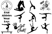 Gymnastics (Men/Women) AI EPS PNG, an Illustration by FrankiesDaughtersDesign (Thumbnail 2 of 8)