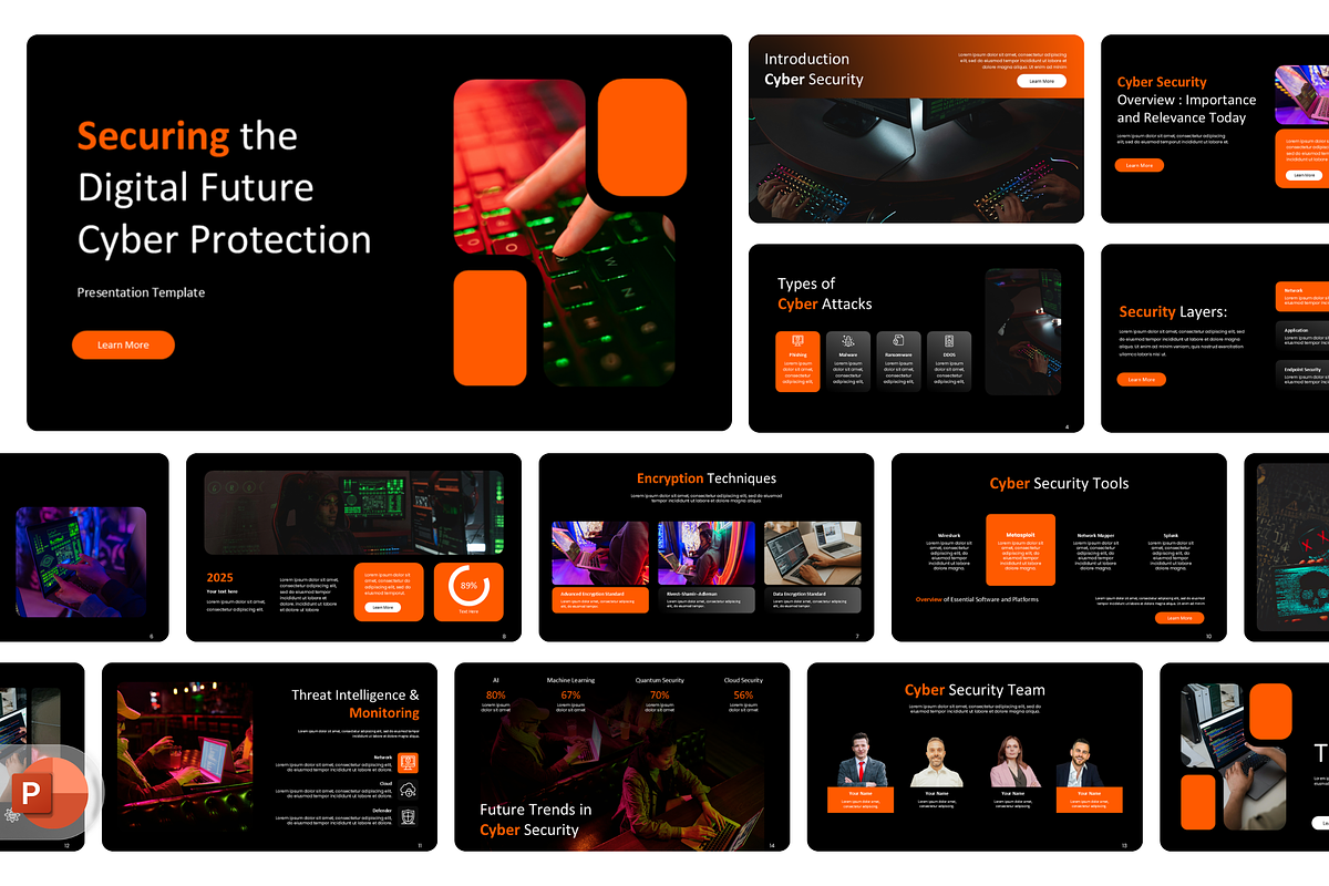 Secure - Cyber Security Presentation, a Presentation Template by Hammad Arif (Photo 1 of 2)
