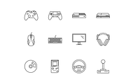 Video Game Icons, an Outline Icon by Creative Grenade (Thumbnail 1 of 3)