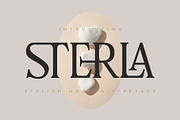 Sterla modern stylish typeface, a Serif Font by Font Kingdom (Thumbnail 1 of 9)