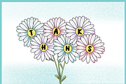 Daisy Spring -PNG Font, a Symbol Font by It me digital art (Thumbnail 6 of 7)