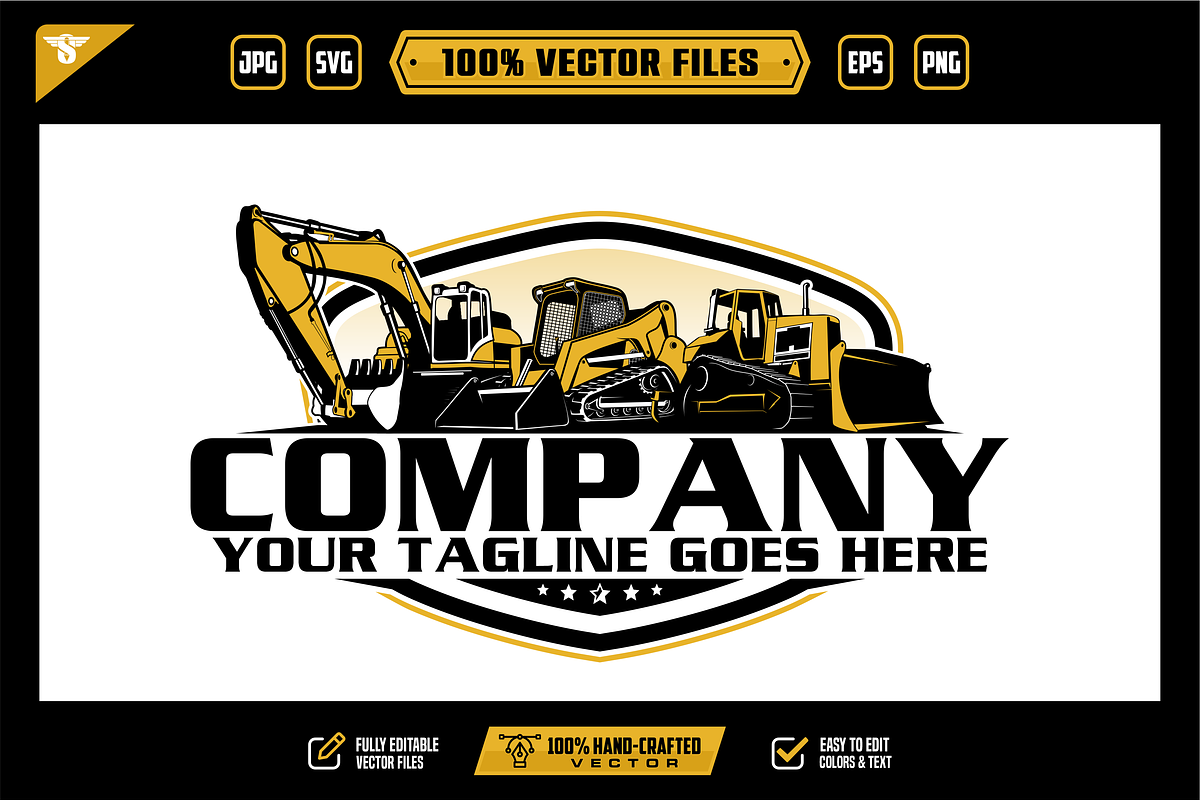 Heavy Equipment Vehicles Logo, a Branding & Logo Template by slLametDesigns (Photo 1 of 6)