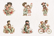 Whimsical Father and Child PNG Clipa, an Illustration by CreationArt (Thumbnail 7 of 7)
