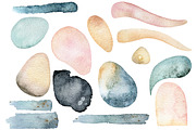 Abstract Watercolor and gold shapes, an Object Graphic by SimpleWishesArt (Thumbnail 3 of 13)