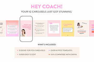 Coach Carousel Post Instagram Kit