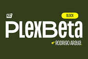 Plex Beta Black, a Font by Rodrigo Typo (Thumbnail 1 of 5)