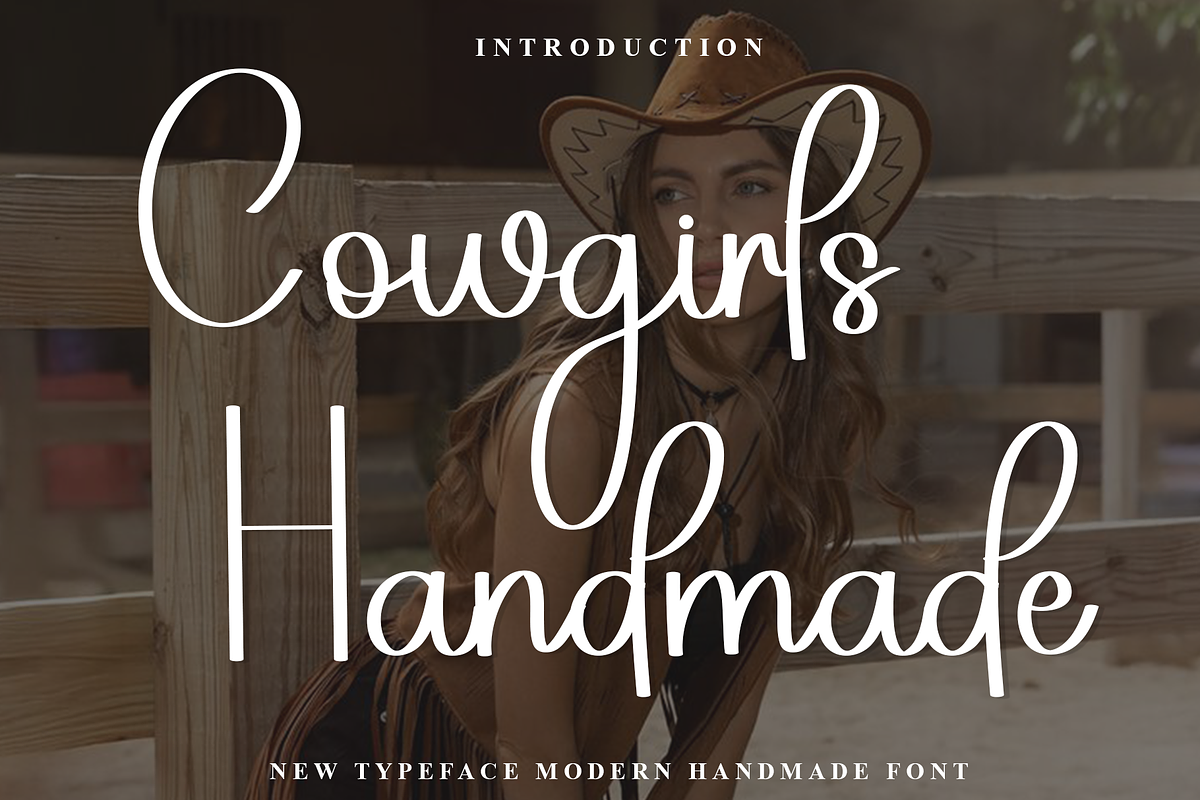 Cowgirls Handmade, a Handwritten Font by InermediaSTUDIO (Photo 1 of 8)
