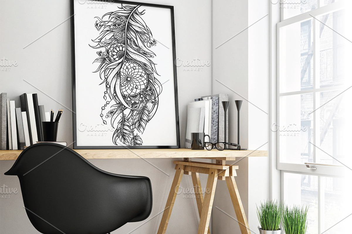 Dotwork feathers. Tattoo collection, an Illustration by Astarta (Photo 3 of 6)