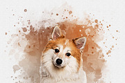 Dog Watercolor Painting Bundle, an Action Add-On by Photoshop Action (Thumbnail 8 of 14)