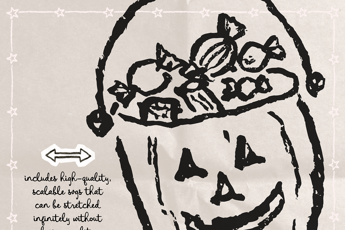 Vintage Halloween Clipart, Spooky, a Seasonal Illustration by The October Creative (Photo 4 of 7)