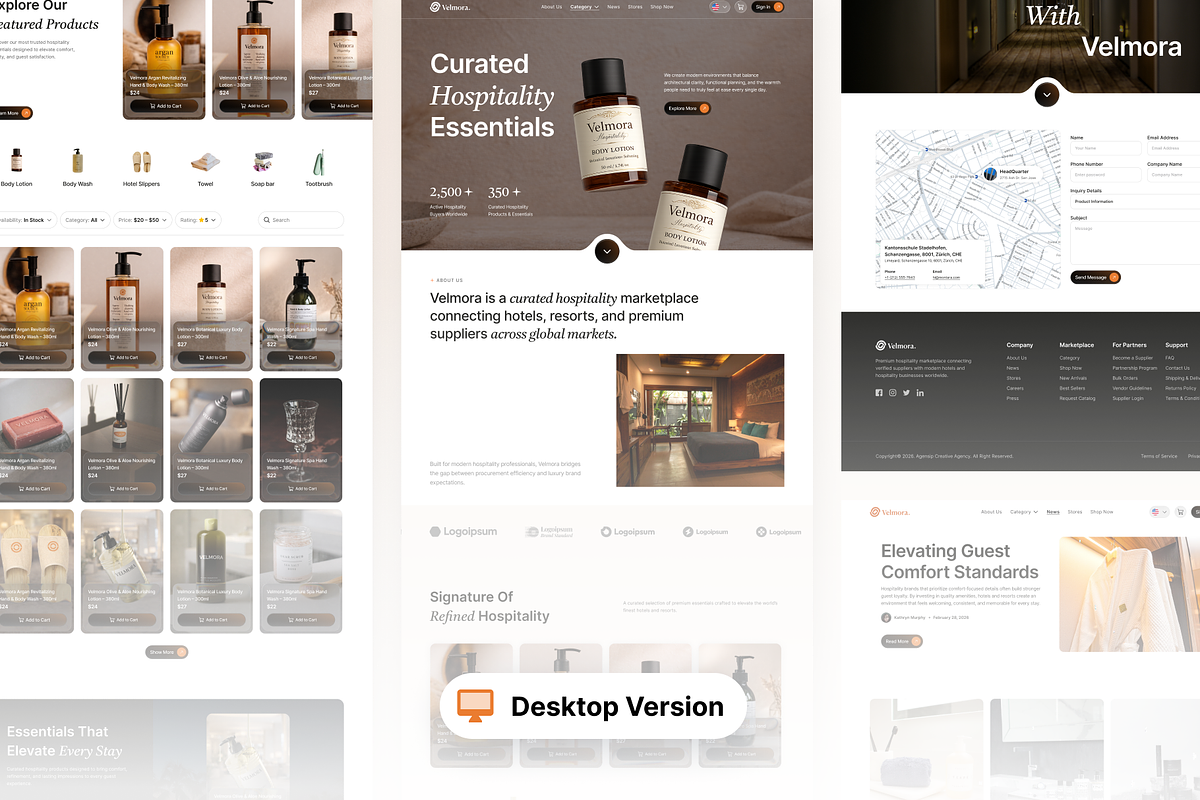 Velmora - Small-Medium Ecommerce UI, a Landing Page Template by Agensip Design Agency (Photo 9 of 10)