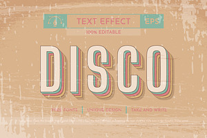 5 Music 80s Editable Text Effects