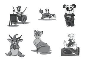 Cartoon Animals Set 3 Procreate