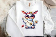 Retro Spring Sublimation Clipart, an Illustration by DreamCafeArt (Thumbnail 4 of 5)