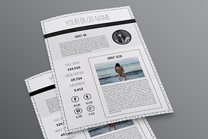 Elegant 2-page Media Kit Template