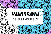 28 Handmade Seamless Patterns, a Background Graphic by ms Julia Nova (Thumbnail 3 of 6)