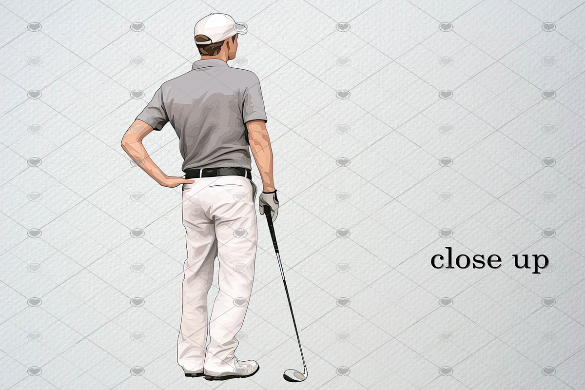 Watercolor Golf Clipart Set, 32 PNG, a Sport Illustration by CropUp Creative (Photo 4 of 5)