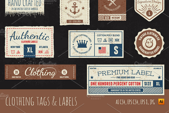 Clothing tag labels preview 3