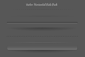 Vector Horizontal Rule Pack