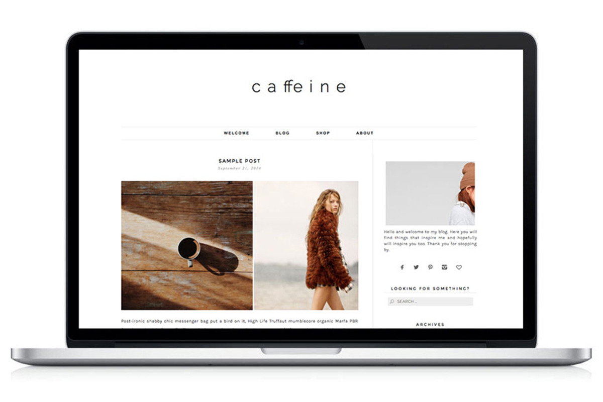 Woocommerce WP Theme - Caffeine, a WordPress Template by Light Morango (Photo 1 of 4)