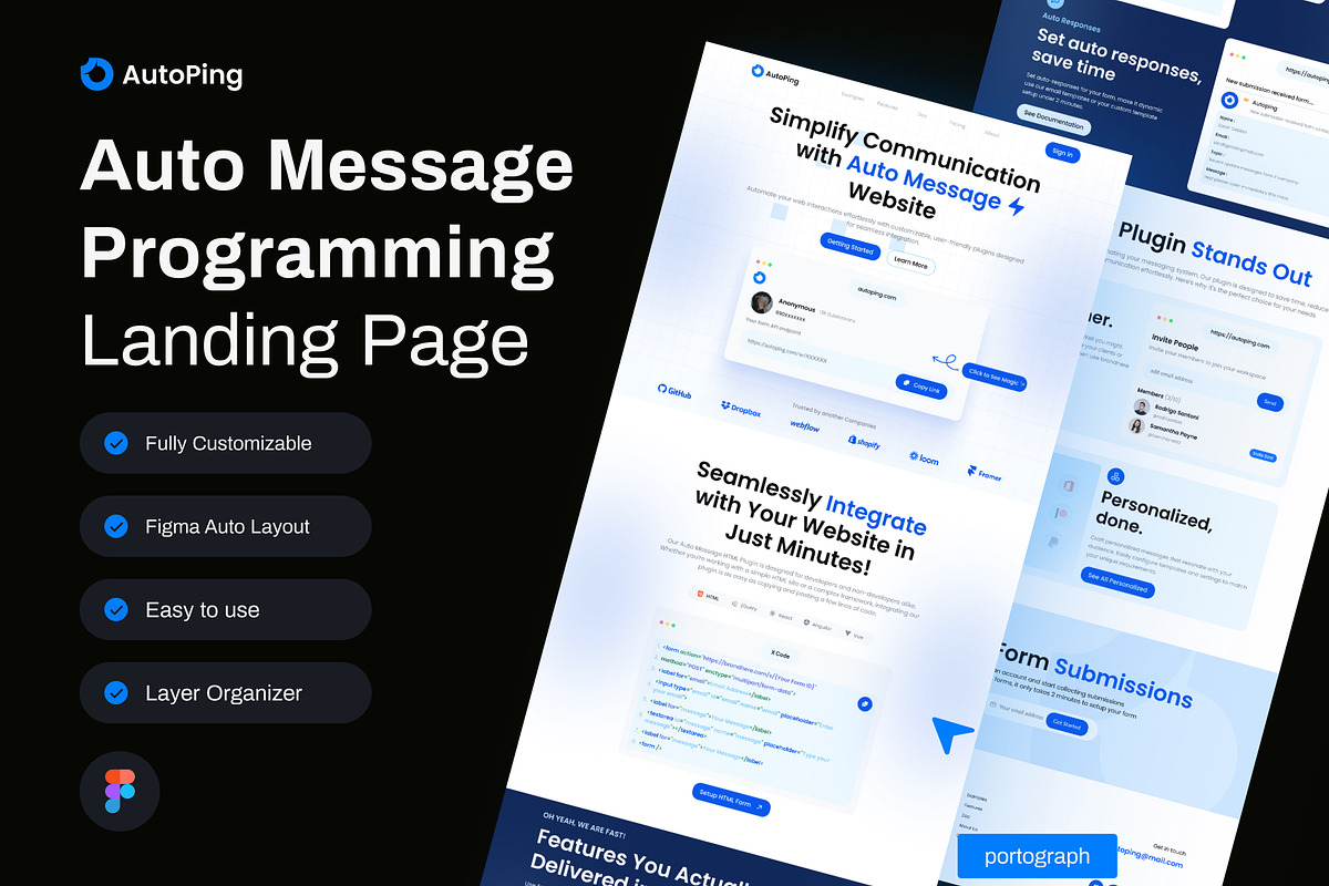 Auto Message Programming Landingpage