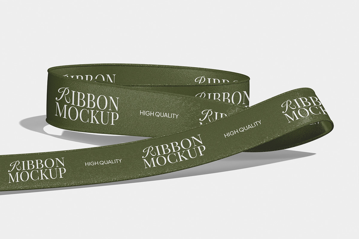 Ribbon Mockup, a Packaging Mockup by Unerispace (Photo 4 of 5)
