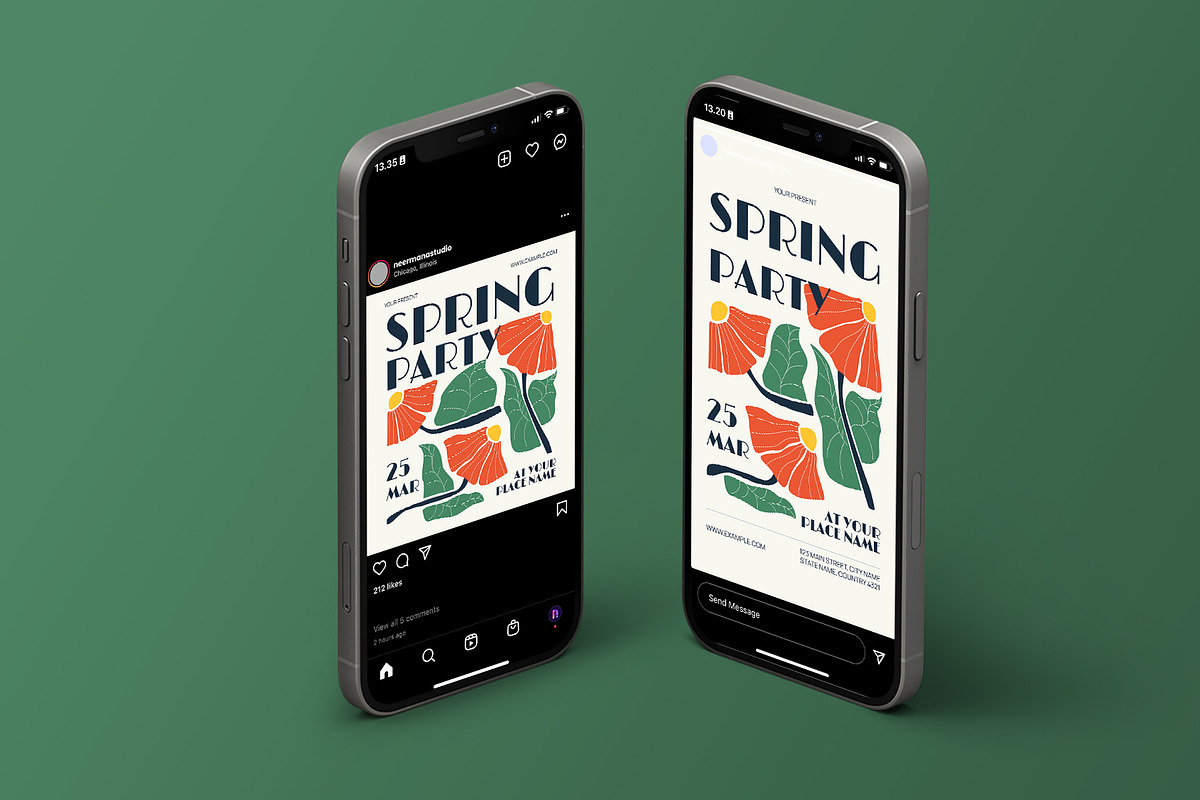 Creative Spring Party Flyer, a Flyer Template by Neermana (Photo 4 of 4)