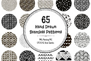 65 Monochrome Patterns, a Pattern Graphic by Olya Creative (Thumbnail 1 of 7)