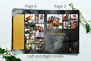 Black and Gold Funeral Program, a Brochure Template by Feel Inspired Digitals (Thumbnail 6 of 6)